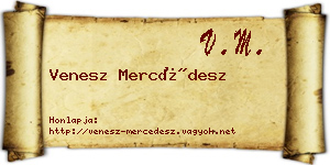 Venesz Mercédesz névjegykártya